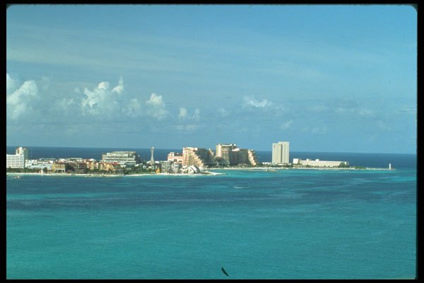 264058 Aerial View Of Cancun Mexico A4 Photo Print