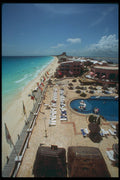 264060 View Of Hotel Zone Beach, Cancun, Mexico A4 Photo Print
