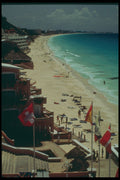 264062 View Along The Beach From Continental Villas Plaza Resort A4 Photo Print