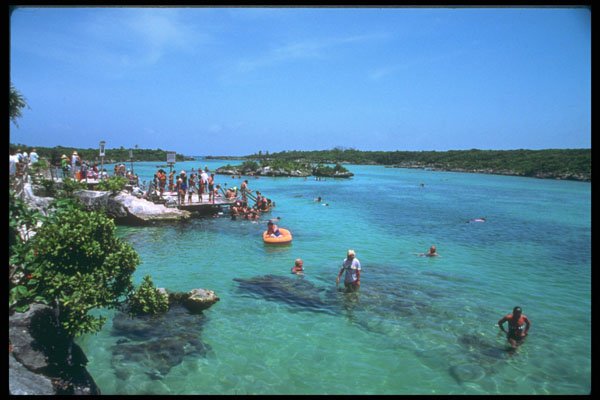 264080 Natural Lagoon, Mexican Caribbean A4 Photo Print
