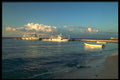 264090 Ferries At The Dock, Playa Del Carmen, Mexico A4 Photo Print
