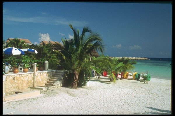 264095 Beach Of Puerto Aventuras, Mexican Caribbean A4 Photo Print