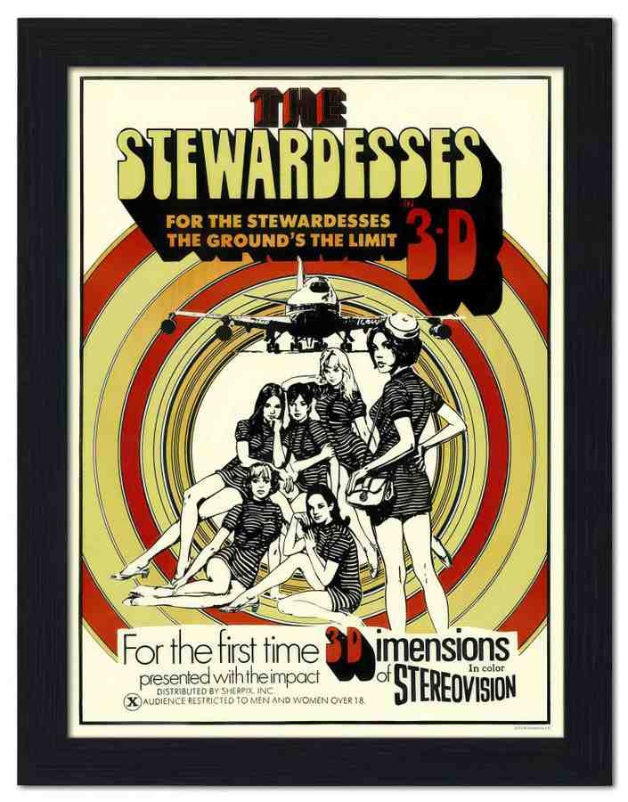 2658 stewardesses movie poster 2 Vintage Advert A4 Photo Print