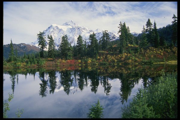 266003 Panoramic Lake A4 Photo Print