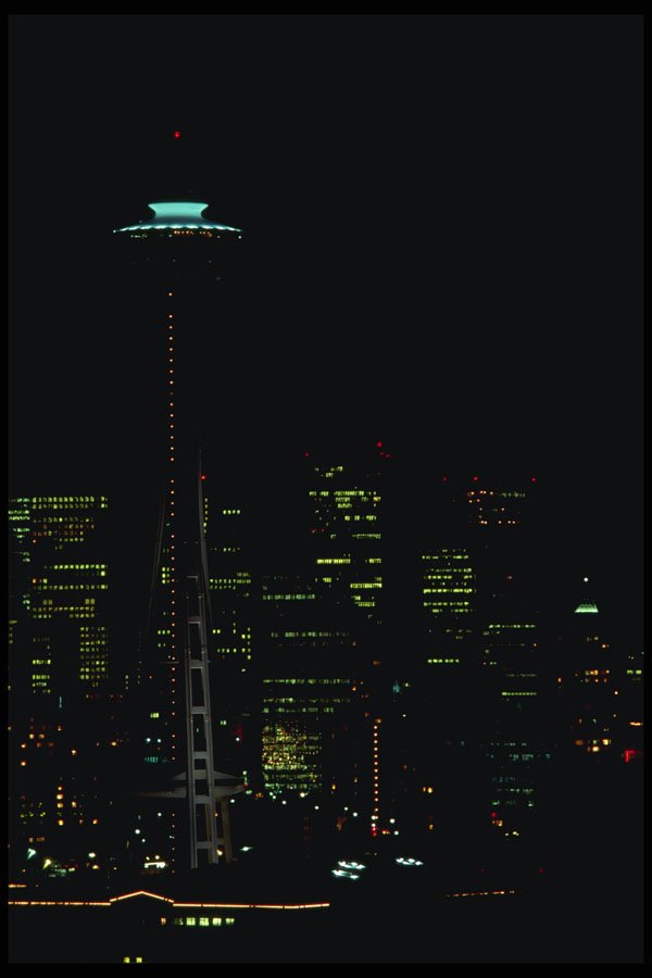 266043 Seattle Skyline A4 Photo Print