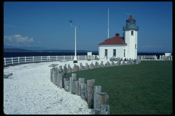 266052 Alki Lighthouse A4 Photo Print
