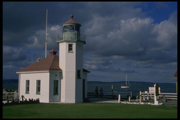 266053 Lighthouse At Sunset A4 Photo Print