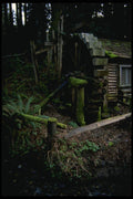 266065 Old Water Wheel A4 Photo Print