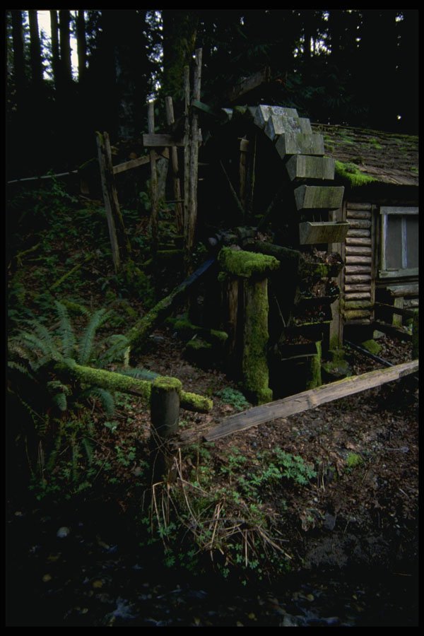 266065 Old Water Wheel A4 Photo Print