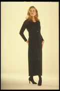 269017 Michelle, Long Black Dress A4 Photo Print