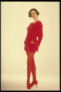 269025 Shelley, Red Dress A4 Photo Print