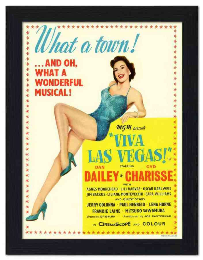 2696H viva las vegas 2 Vintage Advert A4 Photo Print