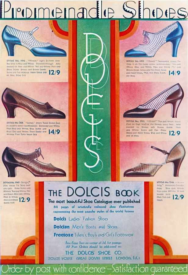 26L Dolcis Promenade Vintage Advert A4 Photo Print