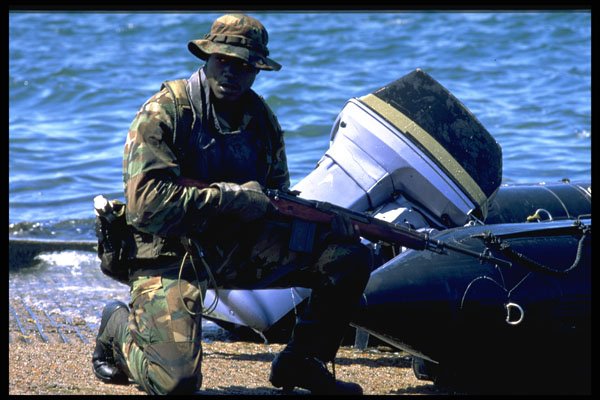 270003 Navy SEAL Team At Naval Amphibian Base A4 Photo Print