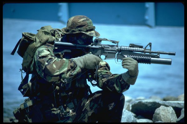 270004 Navy SEAL Team At Naval Amphibian Base A4 Photo Print