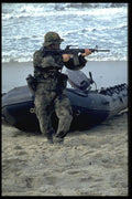 270012 Navy SEAL Team At Naval Amphibian Base, Using Combat A4 Photo Print