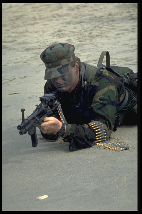270016 Navy SEAL Team At Naval Amphibian Base, Using Combat A4 Photo Print
