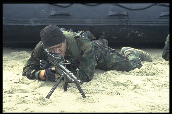 270020 Navy SEAL Team At Naval Amphibian Base, Using Combat A4 Photo Print
