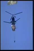 270047 Parachute Jump From UH 46 Helicopter, Navy SEALs A4 Photo Print