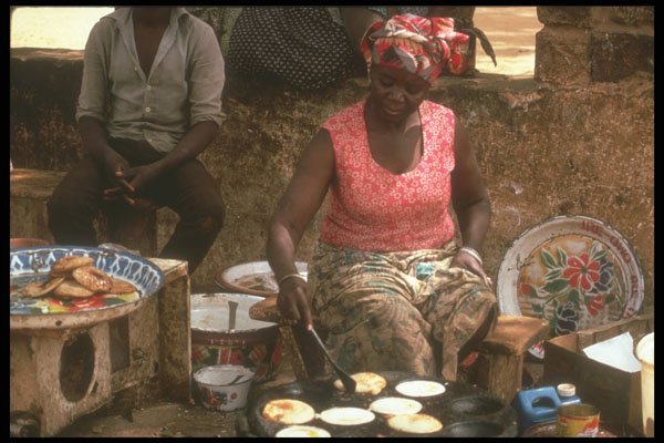 271011 Making Pancakes On The Streets A4 Photo Print