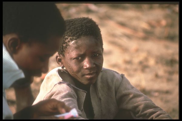 271034 Young Boy With Deep Tribal Scars A4 Photo Print