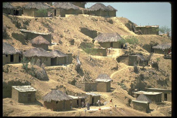 271068 Hillside Housing Near Lobit, Angola A4 Photo Print