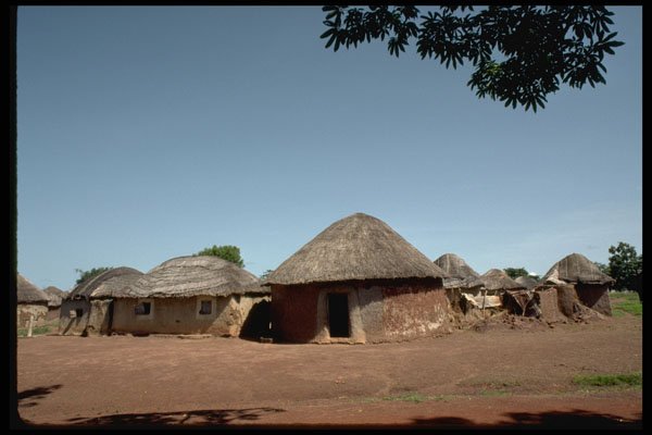 271094 Typical Rural Family Compound, Tamale, Ghana A4 Photo Print