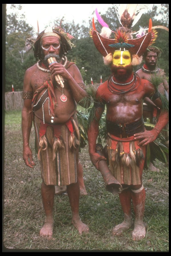 272008 Huli Tribe Chief A4 Photo Print