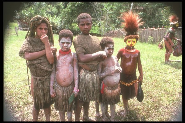272052 Huli Villagers A4 Photo Print
