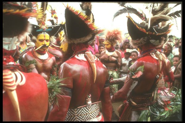 272054 Huli Tribesmen A4 Photo Print