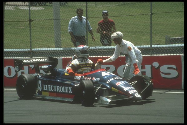 273017 Jeff Andretti, Son Of Mario, Climbs From His Wrecked Car A4 Photo Print