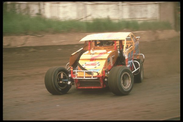 273022 Dirt Track Driver Slings His Car Sideways Through The Turns A4 Photo Print