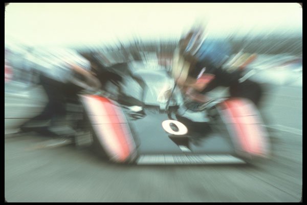 273033 A Sports Car Racer Stops Before The Crew Spings Into Action A4 Photo Print