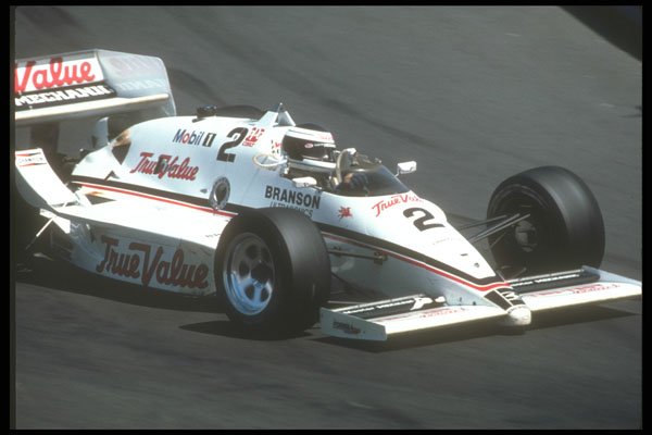 273038 Indy Car Driver Roberto Guerrero Sets Up For A Turn A4 Photo Print