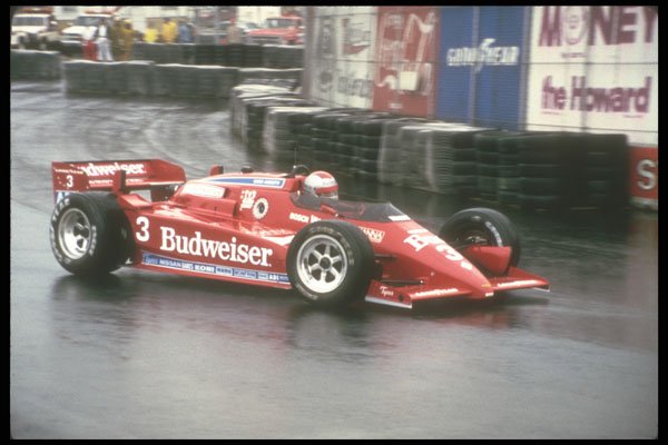 273044 Mario Andretti Slides His Car Through A Turn In The Rain A4 Photo Print