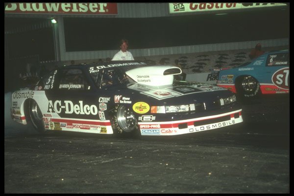 273085 Pro Stock Driver Warren Johnson Approaches The Line A4 Photo Print