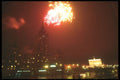274091 Fireworks Above The Ukraine Hotel And White House A4 Photo Print