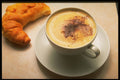 275080 Cappuccino & Croissant A4 Photo Print