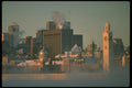 277001 Clock Tower At Sunrise Mist A4 Photo Print
