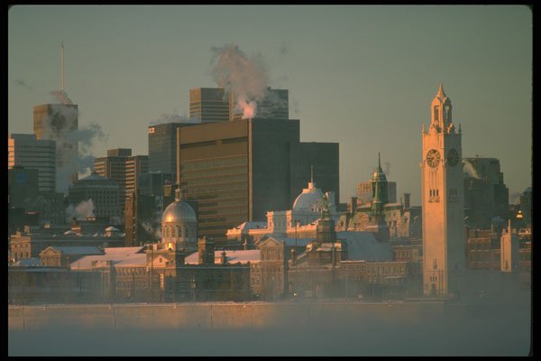 277001 Clock Tower At Sunrise Mist A4 Photo Print