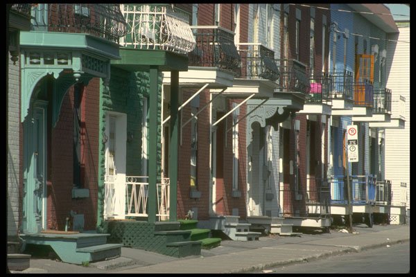 277002 Row Housing A4 Photo Print