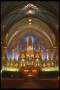 277008 Notre Dame Cathedral Interior A4 Photo Print