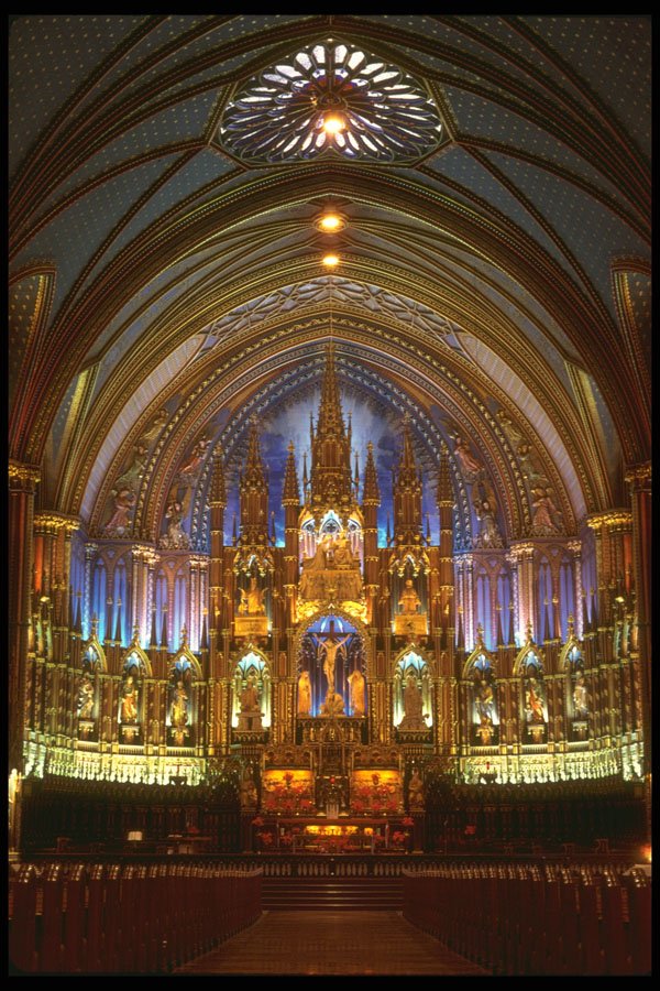 277008 Notre Dame Cathedral Interior A4 Photo Print