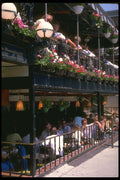 277021 Crescent Street Outdoor Cafes A4 Photo Print