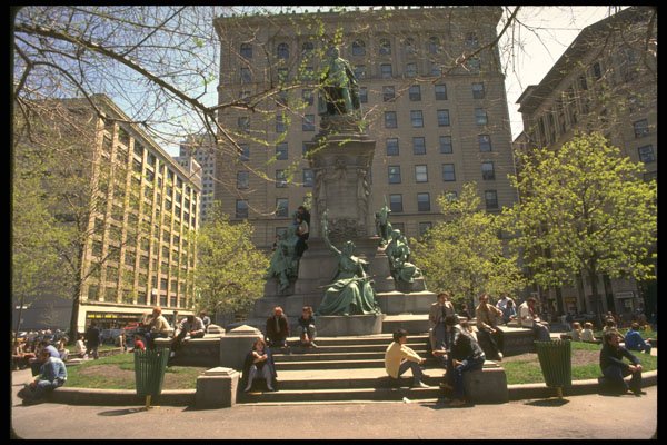 277028 Philip Square In Spring A4 Photo Print