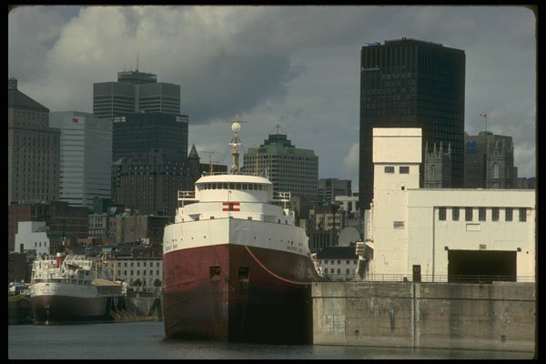 277085 Montreal Harbor A4 Photo Print