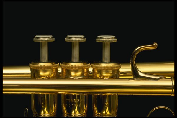278017 Trumpet Keys A4 Photo Print