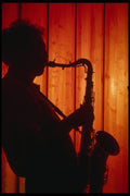 278031 Saxophone Player A4 Photo Print