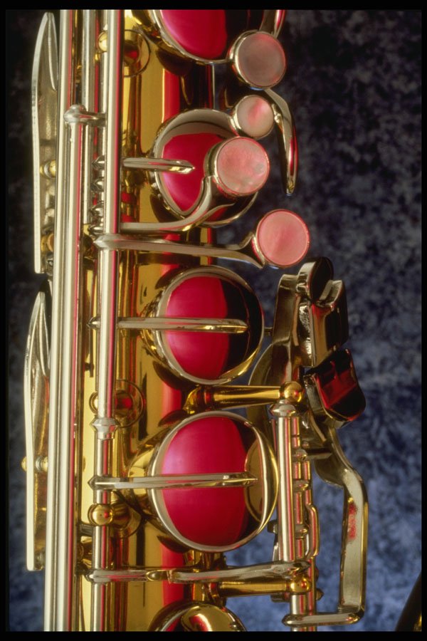 278043 Saxophone Keys A4 Photo Print