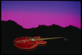 278077 Guitar And Mountains A4 Photo Print